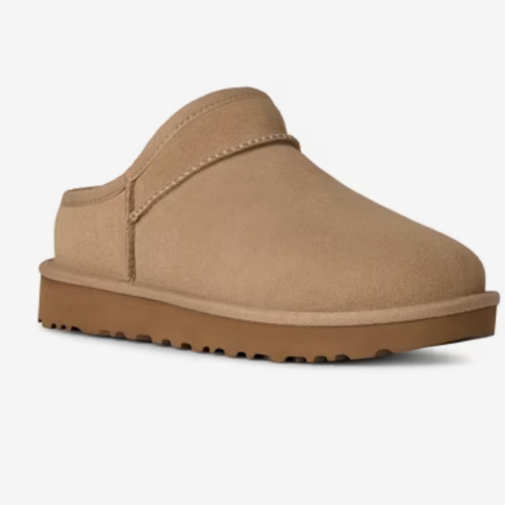 UGG Sand Beige Suede Classic Slipper Woman’s Shoes